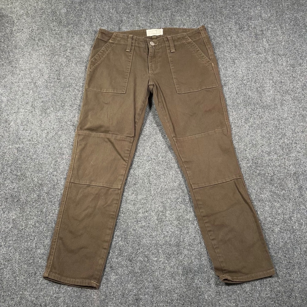 True‎ Religion Joyce Army Utility Pants Womens 28 Double Knee Cargo Brown Olive